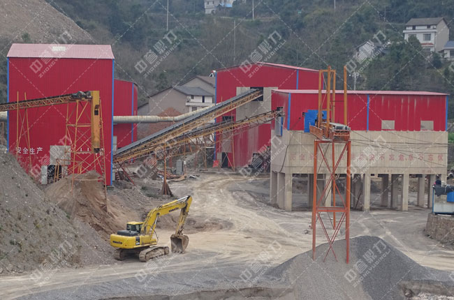 湖北省宜都市大水橋采石場(chǎng)時(shí)產(chǎn)1200噸砂石生產(chǎn)線(xiàn)